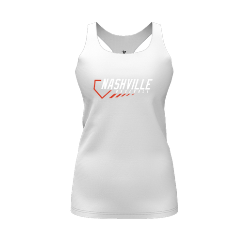 [FT0TRBWH-FYS-LOGO2] Decker Racerback Tank Top (Female Youth S, White, Logo 2)