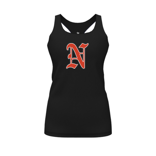 [FT0TRBBK-FYS-LOGO1] Decker Racerback Tank Top (Female Youth S, Black, Logo 1)