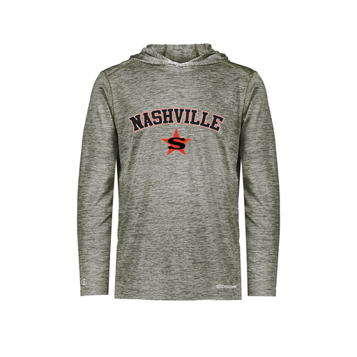 [FOLHCGGY-AS-LOGO3] Decker Men's Charge Hoodie (Adult S, Gray, Logo 3)