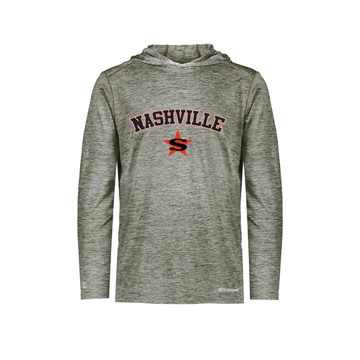 [FOLHCGGY-YS-LOGO3] Decker Youth Charge Hoodie (Youth S, Gray, Logo 3)