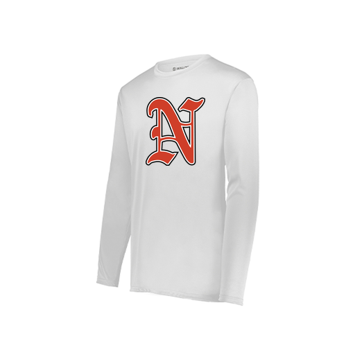 [222822.005.XS-LOGO1] Men's LS Smooth Sport Shirt (Adult XS, White, Logo 1)