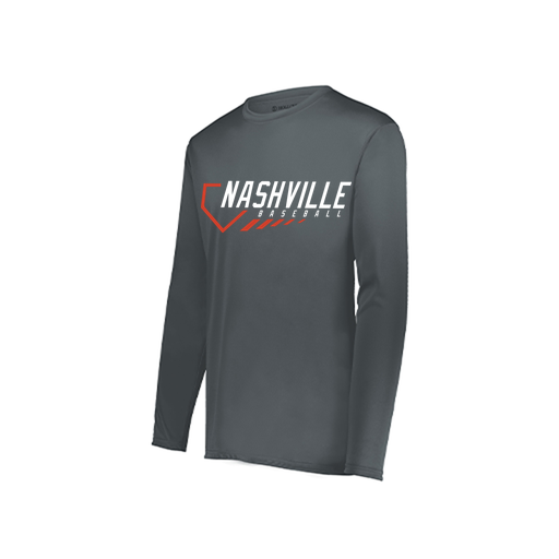 [222822.059.XS-LOGO2] Men's LS Smooth Sport Shirt (Adult XS, Gray, Logo 2)